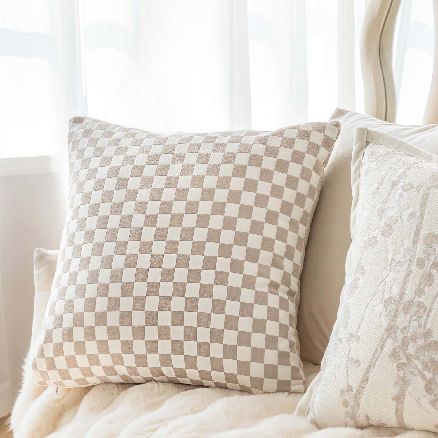 Chenille-Checkered-Throw-Pillow-Cover