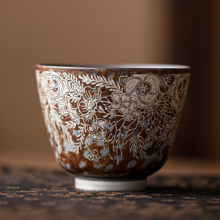 Vintage-Silver-Engraved-Antique-Clay-Gongfu-Tea-Cup-04