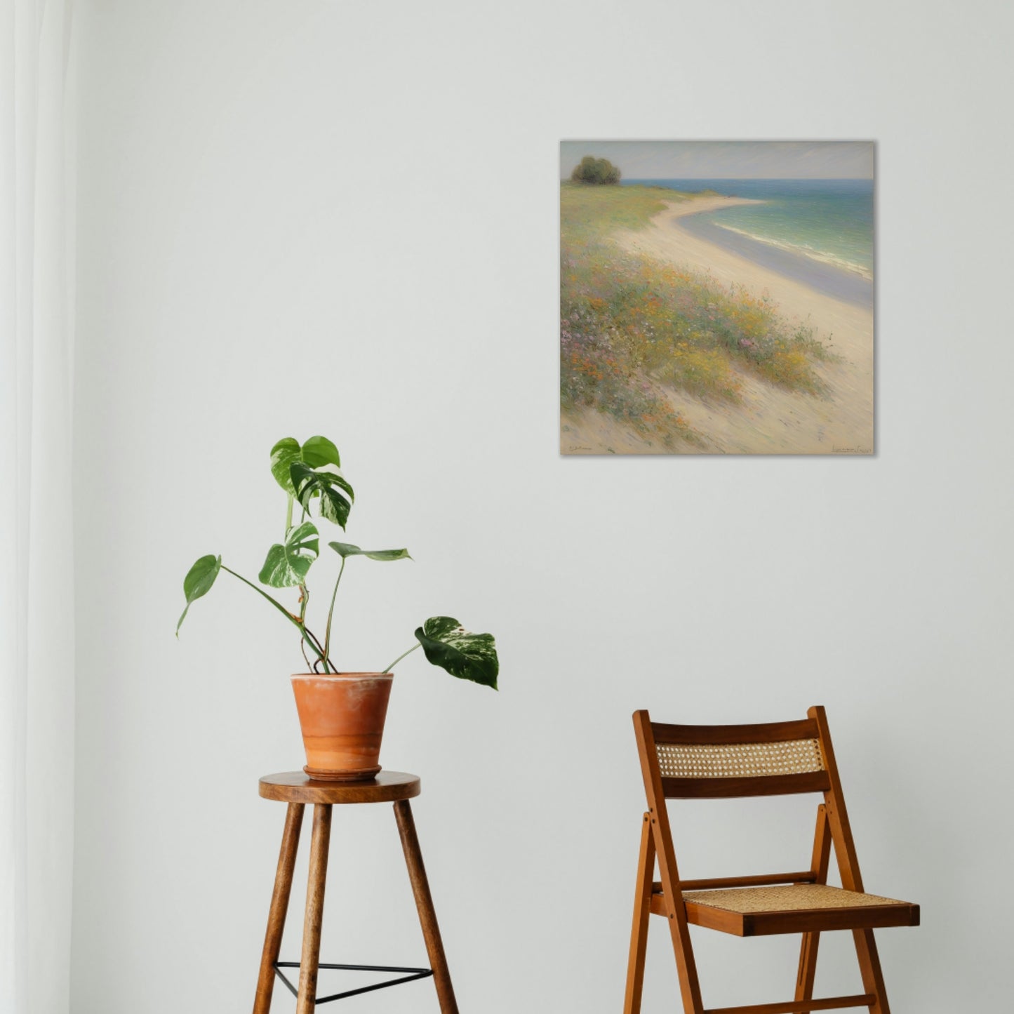 Beach Coastline Scenery Canvas Wall Art