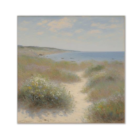Beach Coastline Scenery Canvas Wall Art
