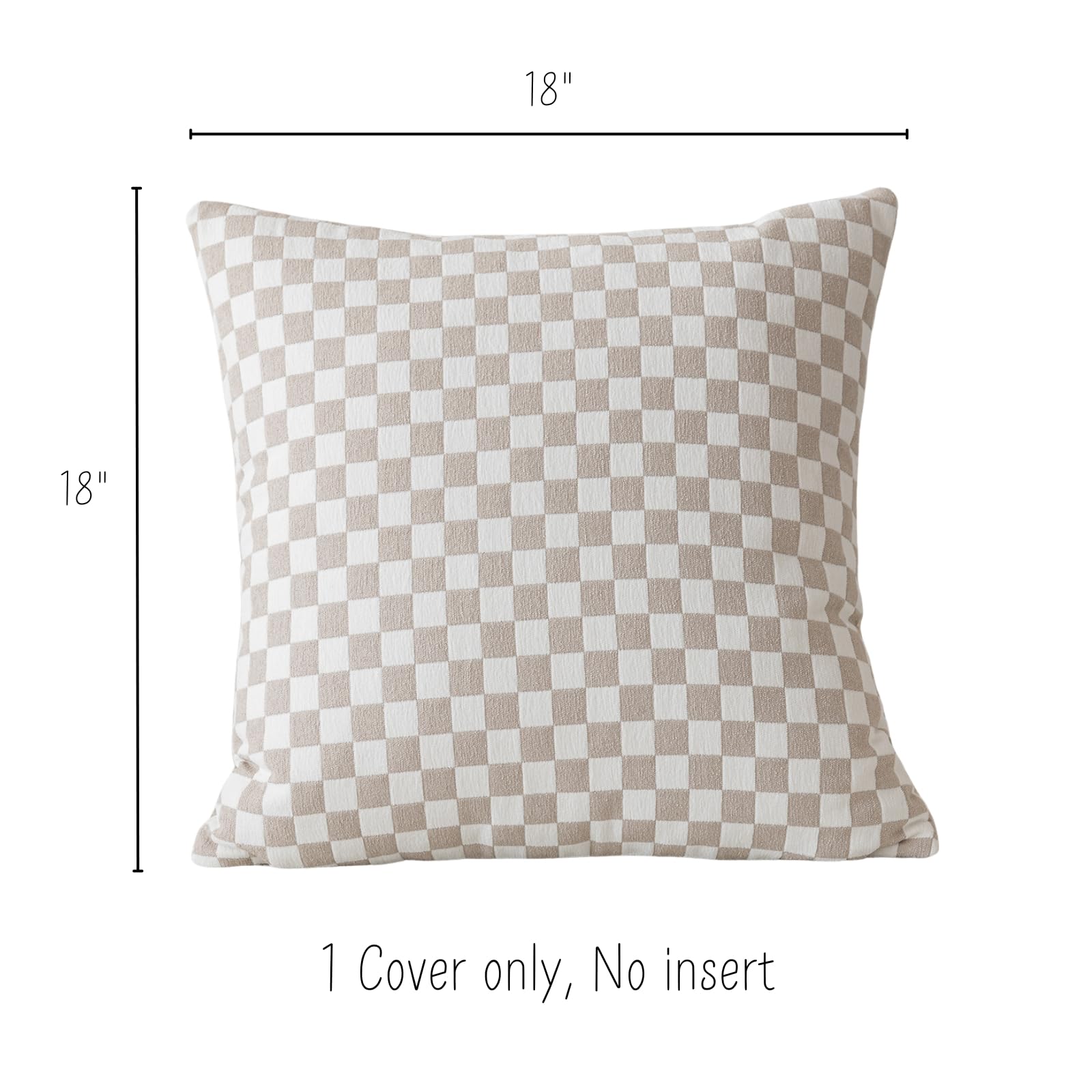Chenille Jacquard Checkered Throw Pillow Cover – AAW