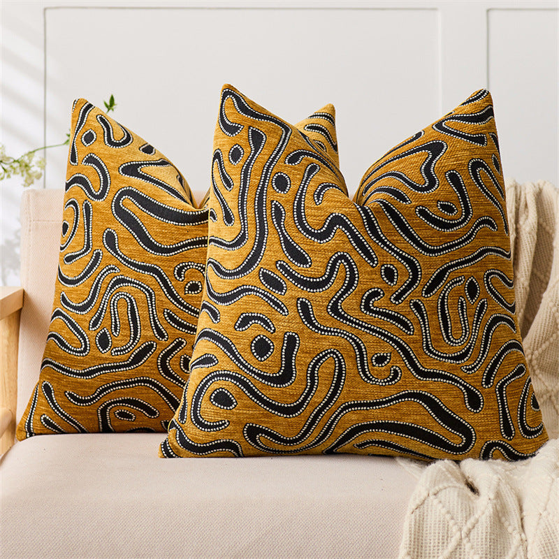 Chenille-Jacquard-Camouflage-Moire-Pattern-Throw-Pillow-Cover-3