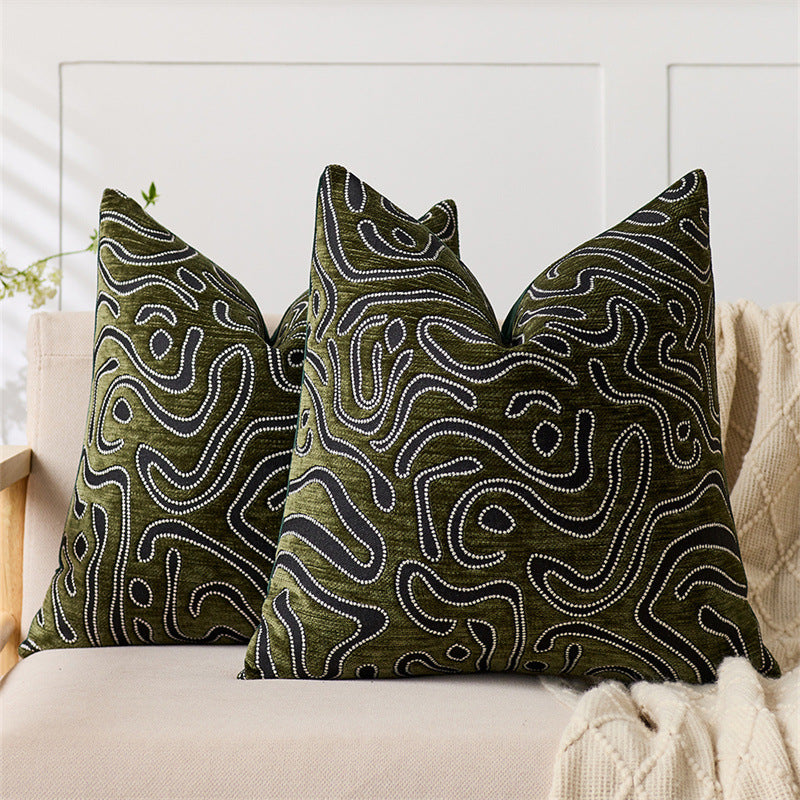 Chenille-Jacquard-Camouflage-Moire-Pattern-Throw-Pillow-Cover-4