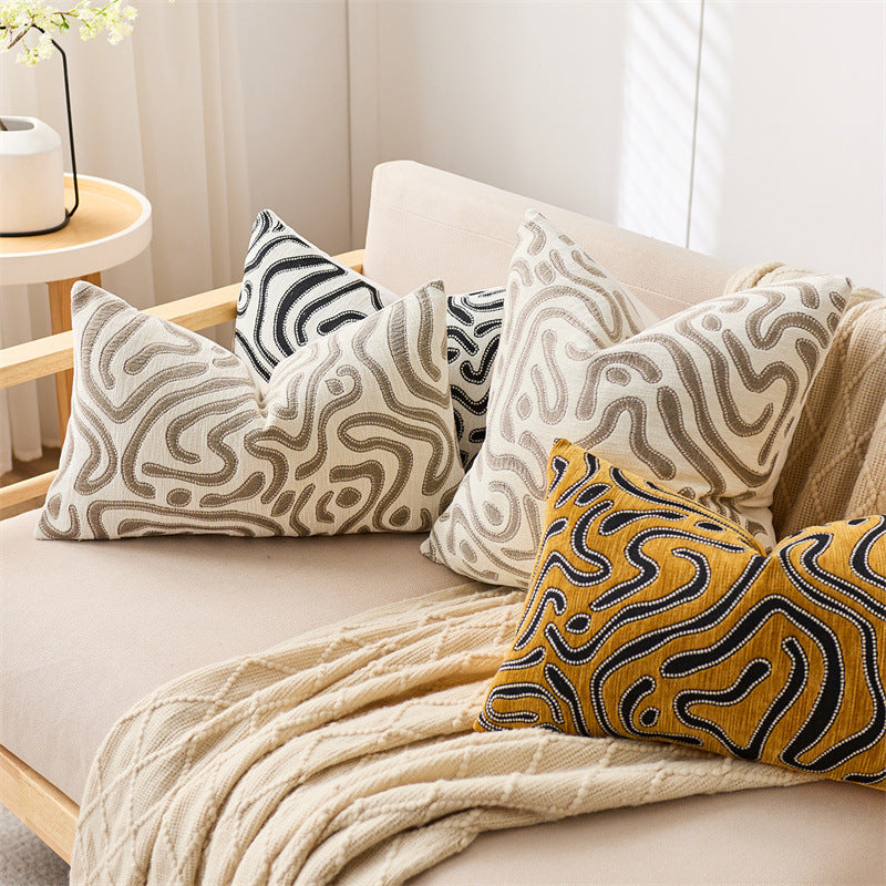 Chenille-Jacquard-Camouflage-Moire-Pattern-Throw-Pillow-Cover-5