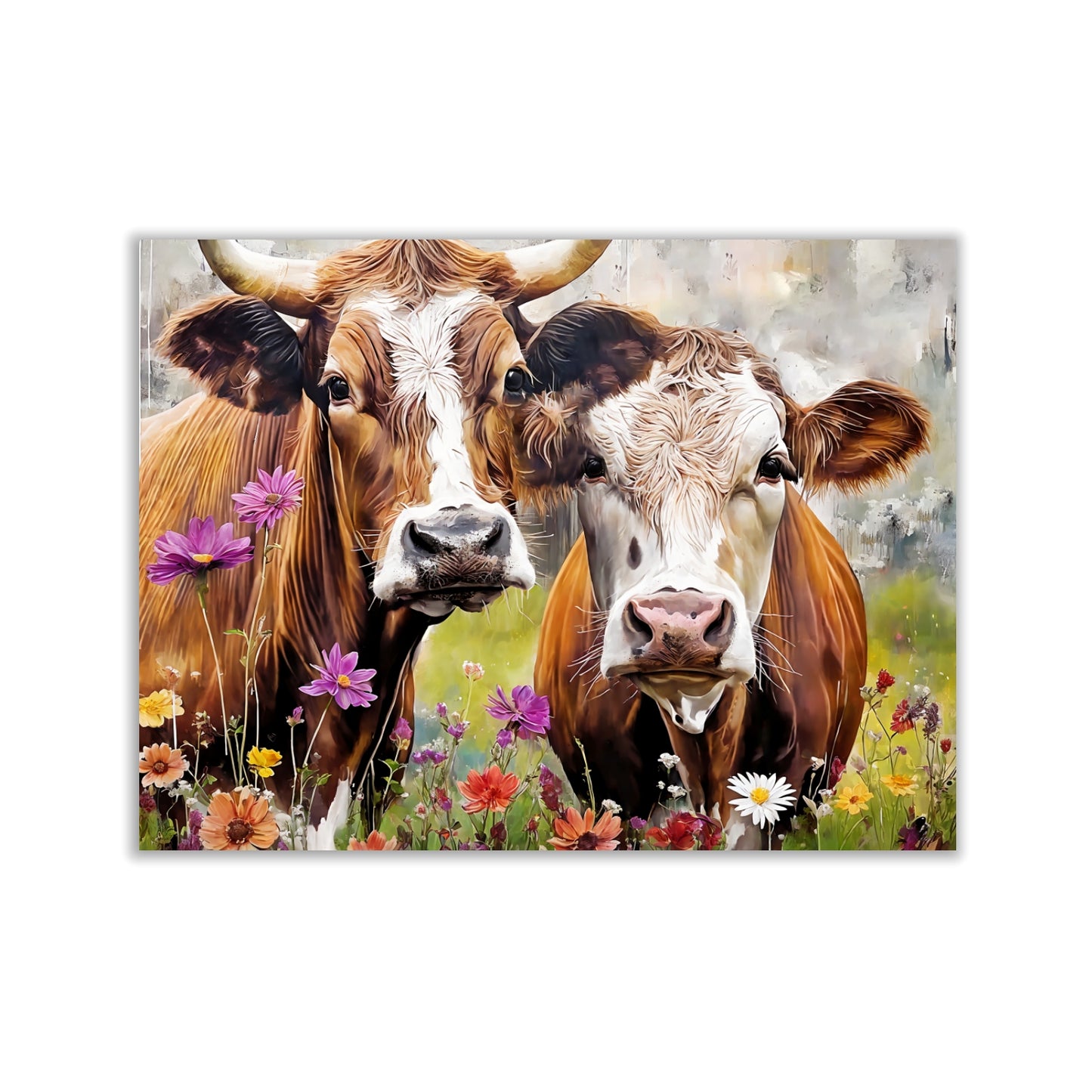Farm Cow Canvas Wall Art